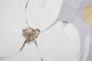 Stampa Dinpinta Flowery 80x3x120 cm in Legno e Tessuto