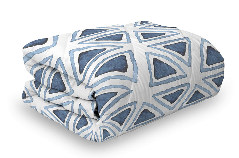 Trapunta Invernale Stampata 250gr Triangoli Multicolore