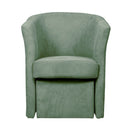 Poltrona Djerba 63,5x62,5x76 cm in tessuto verde acqua marina