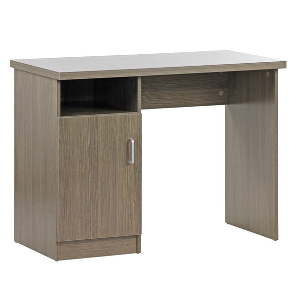 prezzo Scrivania 1 anta e 1 vano portaoggetti 100x50x75 cm in Legno Rovere Scuro