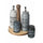 Menage Set Olio Aceto Sale e Pepe in Gres VdE Tivoli 1996 Idee