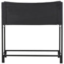 Portalegna per Camino 122x35x123 cm in Acciaio con Copertura  Nero