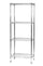 Regal aus verchromtem Stahl 4 Regale P45xH160 cm Tosini Serie 4X45