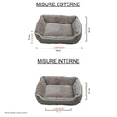 Cuccia Imbottita per Cani e Gatti in Poliestere Nuvola Beige