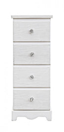Cassettiera Blanc 4 Cassetti S in Legno