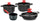Olympia Love 7-teiliges Kochgeschirr-Set aus Antihaft-Druckguss-Aluminium