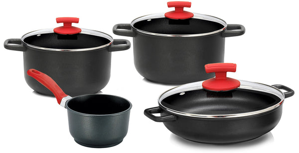 Olympia Love 7-teiliges Kochgeschirr-Set aus Antihaft-Druckguss-Aluminium sconto
