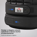 Giubbotto Zavorrato 10kg Unisex 38 Pesi Singoli Imbottitura Chiusure con Velcro Nero      