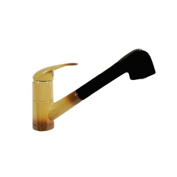 acquista Rubinetto Cucina Miscelatore Monocomando Doccetta Estraibile in Ottone Paini Cromato