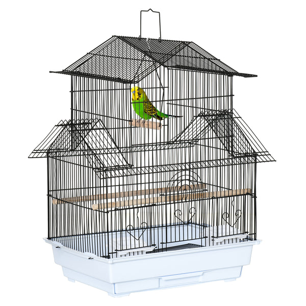 online Vogelkäfig 50,5 x 41 x 63 cm aus Metall und weißem Kunststoff
