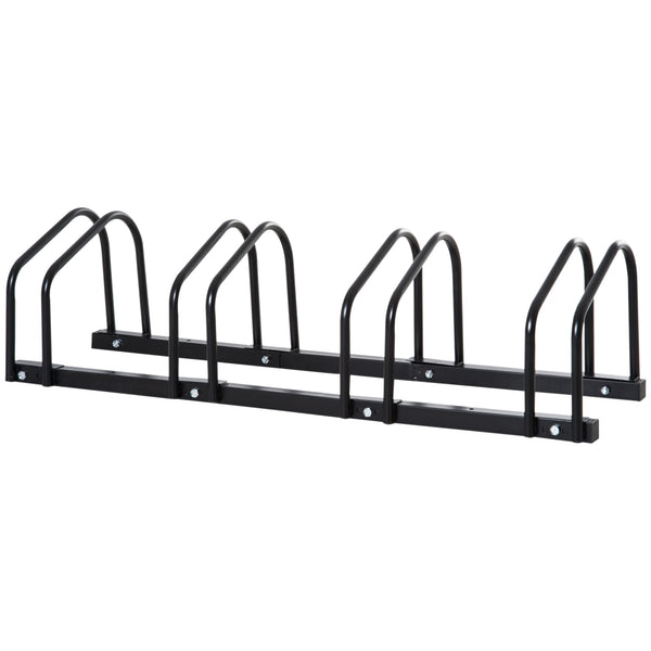 Fahrradträger für 4 Personen 110 x 33 x 27 cm aus schwarzem Stahl sconto