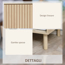 Comodino con Cassetto e Ripiano Aperto 47x47x50 cm in Truciolato Color Legno