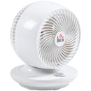 Ventilatore da Tavolo 3 Velocità 27x27x34 cm Oscillazione 70° e Inclinazione 90° Bianco