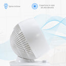 Ventilatore da Tavolo 3 Velocità 27x27x34 cm Oscillazione 70° e Inclinazione 90° Bianco