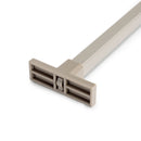 Kit 7 Aste Pantaloni e 2 Vassoi per Armadio 900 mm in Acciaio Emuca Grigio Pietra