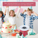 Macchina per Zucchero Filato 450W 30x30x28 cm con Accessori Rosso