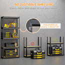 Scaffalatura 5 Ripiani 70x30x167,5 cm con Ripiani e Regolabili in MDF e Acciaio