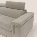 Divano Letto 3 Posti 200x100x95 cm in Tessuto Panna
