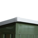 Casetta Box da Giardino 213x130x173 cm in Acciaio Verde