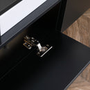 Mobile Porta TV con 2 Mensole 180x33,5x42 cm in Legno Nero