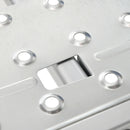 Scala Telescopica a 5 Posizioni con 2 Piattaforme di Sicurezza 339x76x10 cm in Alluminio Argento