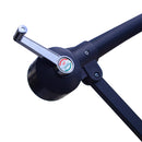 Ombrellone da Giardino Decentrato Ø3m in Metallo Hawaii Grigio