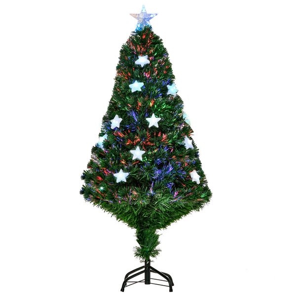 Künstlicher Weihnachtsbaum 120 cm in Faseroptik mit 16 sternförmigen LEDs prezzo