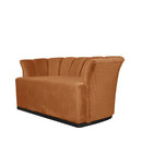 Divano Argentario 2 posti mattone base nera