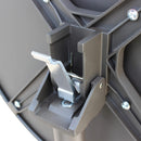 Tavolo Alto Vega Ø60x102 h cm in Acciaio Taupe