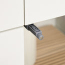 Dispensa Cucina 60x35x170 cm in MDF e Truciolato Bianco