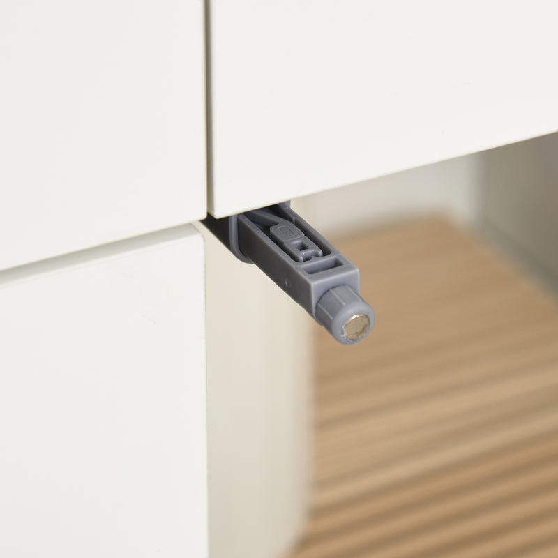 Dispensa Cucina 60x35x170 cm in MDF e Truciolato Bianco