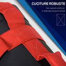 Sacca Bulgara 15 Kg Ø22x55 cm per Allenamento Fitness Nero e Rosso