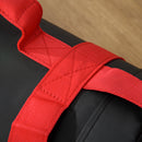 Sacca Bulgara 20 Kg Ø22x55 cm per Allenamento Fitness Nero e Rosso