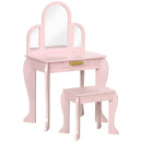 Specchiera Giocattolo per Bambini 52x32x85 cm in MDF e Acrilico Rosa