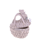 Set 4 Galline Decorative in Ceramica Apribile H 14 cm