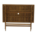 Tavolo Pieghevole da Giardino 120x70x75 cm in Legno Naturale