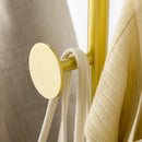 Appendiabiti da Ingresso  35x25x170 cm 2 Ganci in Metallo e Marmo Oro e Nero