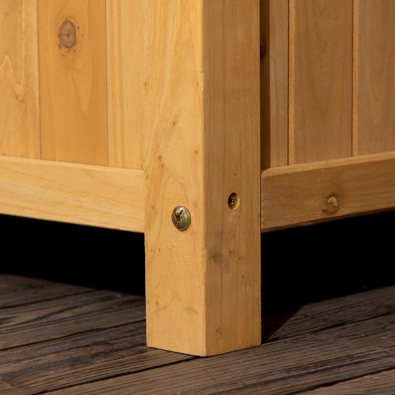 Fioriera da Giardino 90x45x180 cm con Traliccio in Legno d'Abete Giallo