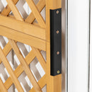 Fioriera da Giardino 90x45x180 cm con Traliccio in Legno d'Abete Giallo