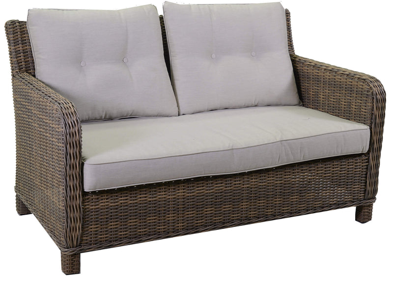 Set da Giardino Divano 2 Poltrone e Tavolino in Polyrattan Baltimora