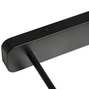 Lampadario a Sospensione 50x8x33 cm con 3 Lampadine in Legno e Metallo Nero