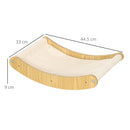 Mensola per Gatti da Parete 44,5x33x9 cm  in Truciolato e Tela Rovere