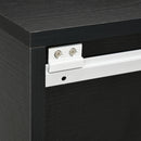 Set 2 Scaffali a Parete 40x29,5x33,5 cm con Ripiano Aperto e Piano d'Appoggio in MDF Nero