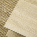 Tavolino da Caffè a 2 Livelli 70x70x36,5 cm con Ripiani Aperti in Truciolato color Legno