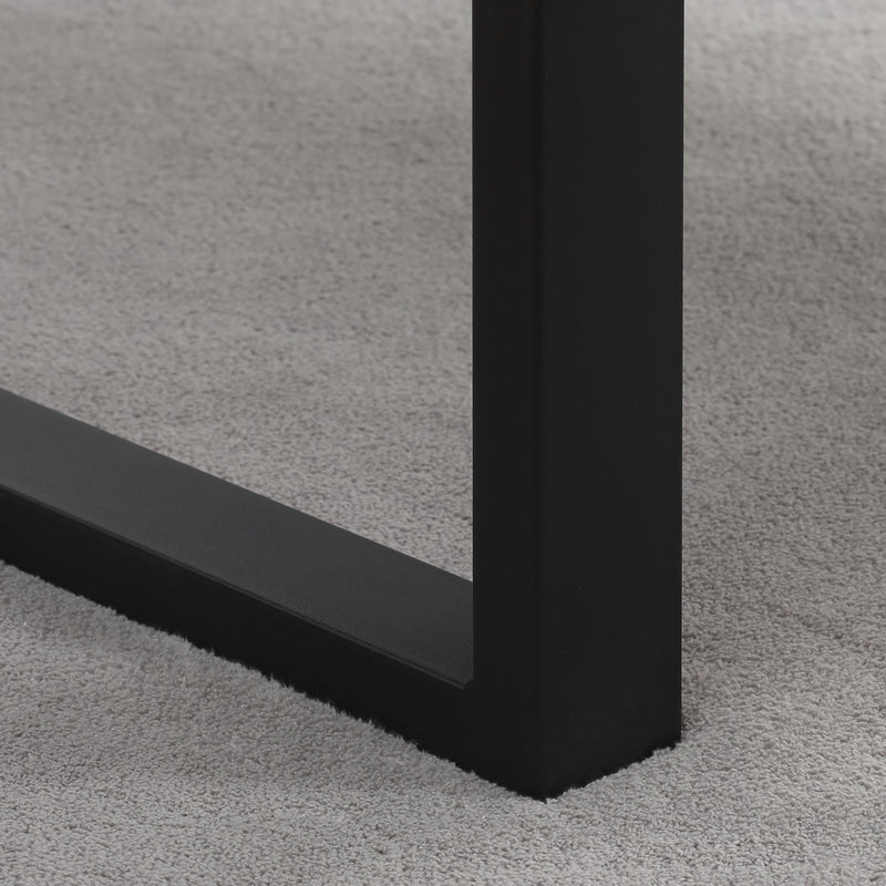 Tavolino da Caffè 100x60x50 cm  in MDF e Acciaio Nero