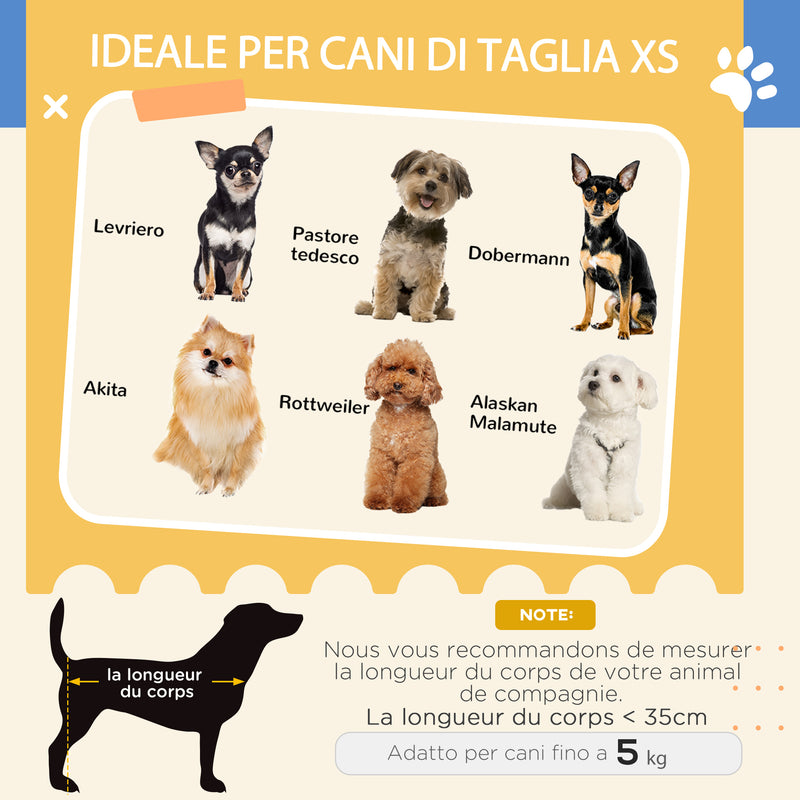Trasportino per Cani e Gatti Pieghevole 56x31x37 cm Convertibile in Cuccia in PP e PVC Blu