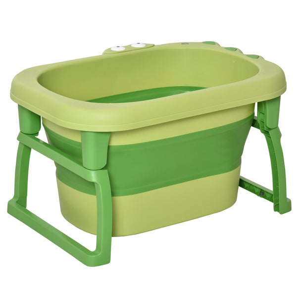prezzo Vaschetta Bagnetto per Bambini 75,3x55,4x43 cm Antiscivolo Pieghevole Verde