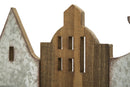 Porta Bottiglie da Muro City 60x12x40 cm in Ferro e MDF