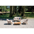 Set da Giardino in Alluminio Vorghini Albissola Legno e Tortora