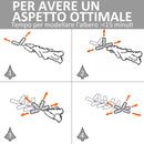 Albero di Natale Artificiale 120 cm 130 Rami con Luce LED Fibre Ottiche  Pino Verde